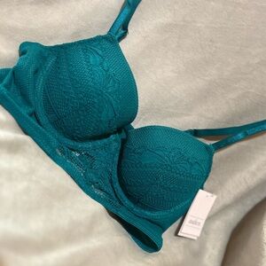 Auden Turquoise Lace Bra